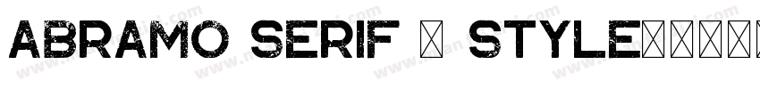 Abramo Serif 2 style字体转换